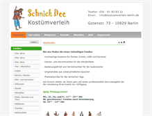 Tablet Screenshot of kostuemverleih-berlin.de